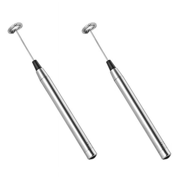 2X Portable Electric Milk Frother Foam Maker Handheld Foamer High Speeds Drink Mixer Frothing Wand