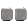 thumbnail image 1 of 2X Portable Travel Storage Bag Multi-Function Bag for Air/ Bank Data Cable Charger Headset Gray, 1 of 5