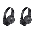 2X Portable Wireless FM Radio Headphones , Rechargeable FM Radio