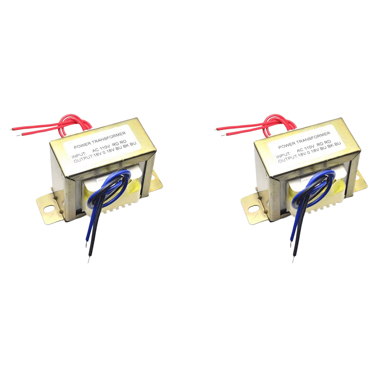 2X Power Transformer Dual AC 18V 50W EI Transformer 110V in Optional ...