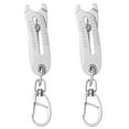 thumbnail image 1 of 2X Precise Thread Size Checker Keychain,Bolt and Nut Identifier Gauge Size Gauge Precise Bolt Size Finder Keychain,2 x bolt size finder,Silver, 1 of 7