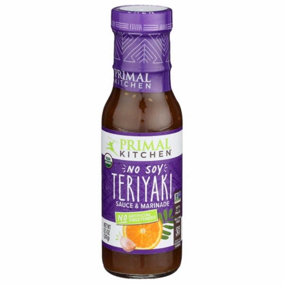 2X - Primal Kitchen No Soy Teriyaki Sauce & Marinade 8.5 oz Package May Vary