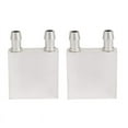 thumbnail image 1 of 2X Primary Aluminum alloy Water Cooling Block 40x40mm for Liquid Water Cooler Heat Sink System Silver,2 x CPU Water cooling,Silver, 1 of 8