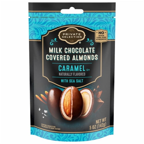 2X-Private Selection Milk Chocolate Carmel Sea Salt Almonds - 5 oz