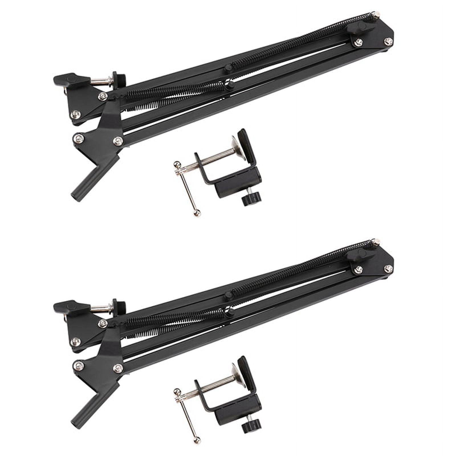 2X Pro Desktop Microphone Holder Suspension Scissor Arm Microphone Stand Table Mounting Clamp for Blue
