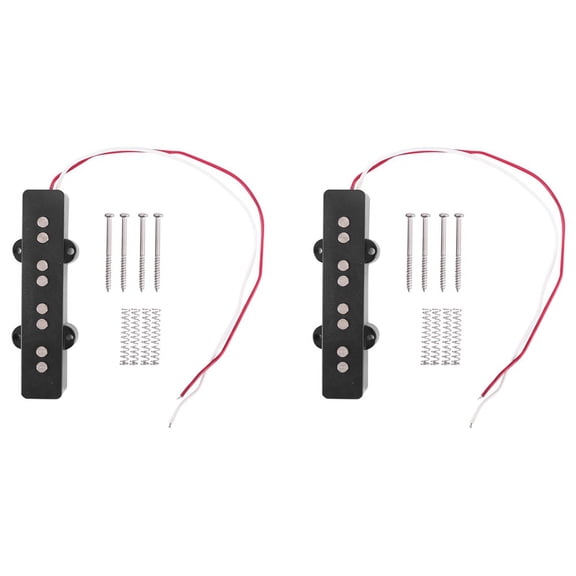 2X Pro Electric Open Type Noiseless Bridge for 4 String Style,Black 95X18.3mm