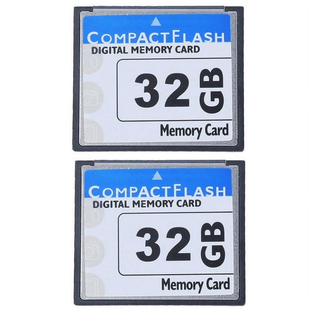 2X Professional 32GB Compact Flash Memory Card(White&Blue)