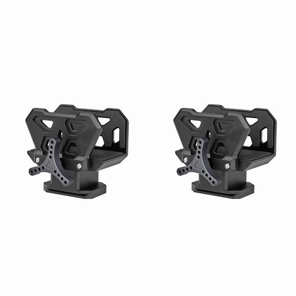 2X Professional Saddle Clamp Adapter Tripod Bracket Vise Clamp Outdoor Bracket Adapts to 3/8 Inch Thread