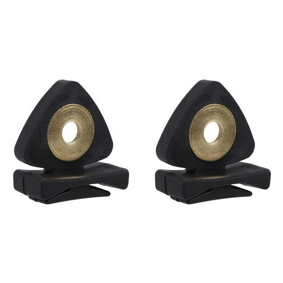 2X Professional Violin Mute Practice Muter for 4/4 3/4 1/2 Violino Viola Practice Accessories, Black,2 x Violin Viola Mute,Black