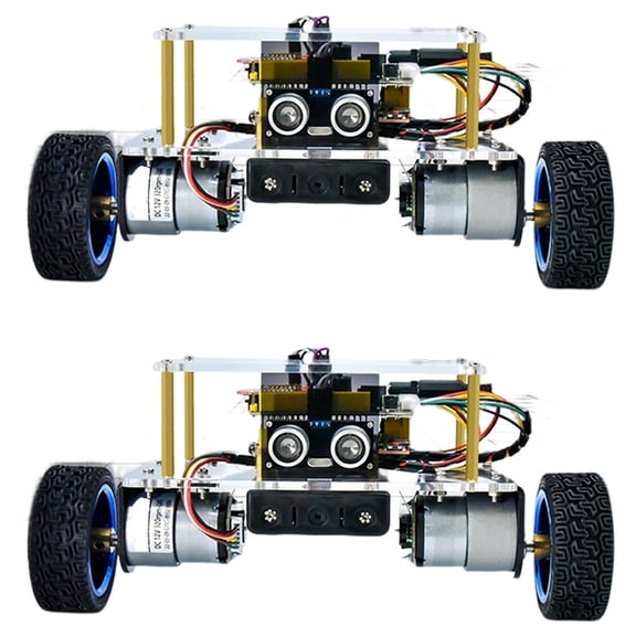 2X Programming Smart Robot Bluetooth Car Smart Robot Kit Electronic Assembly Kit Remote Control DIY Learning Kit