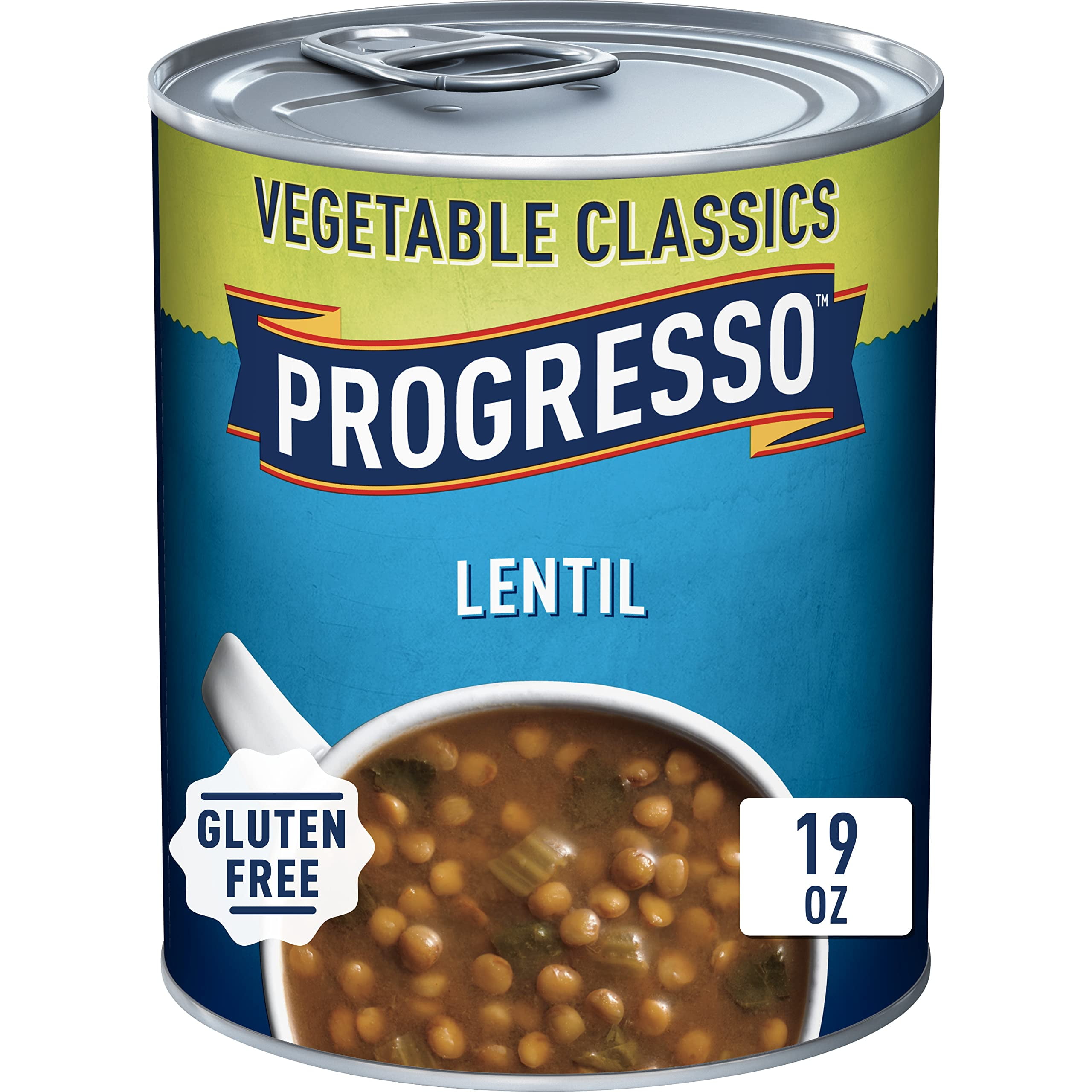 2X - Progresso Lentil Soup, Vegetable Classics Canned Soup, Gluten