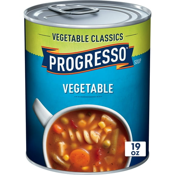 2X - Progresso Vegetable Soup, Vegetable Classics Canned Soup, 19 Oz