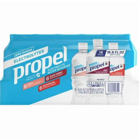 2X-Propel Electrolyte Water - Variety Pack - 16.9 oz - 18 bottles