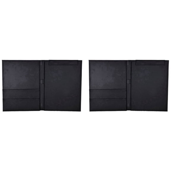 2X Pu Leather A4 Writing Clipboard Business Notepad Clip Boards Meeting Conference Document Organizer