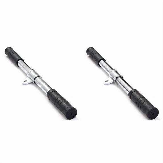 2X Pull Down Bar Gym Rotating Straight Bar for Cable Machine Attachments Rowing Workout Biceps Gym Training Equipment