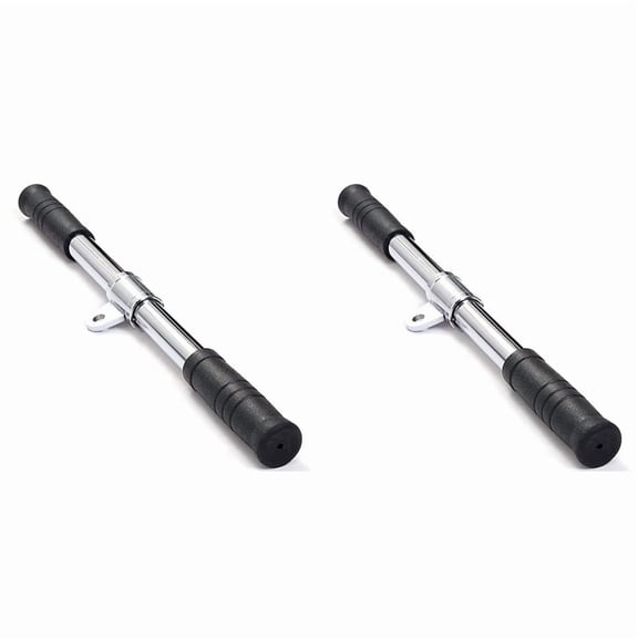 2X Pull Down Bar Gym Rotating Straight Bar for Cable Machine Attachments Workout Biceps Gym Training Equipment