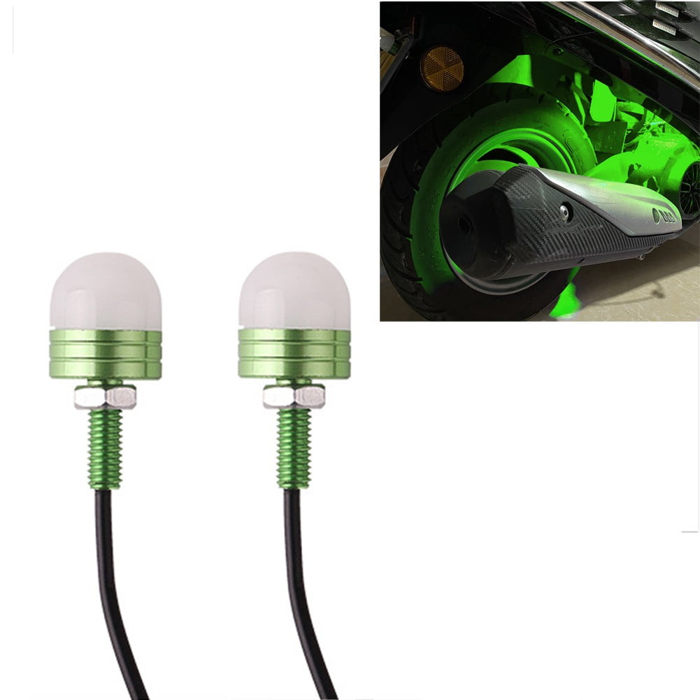 2X Pure Car Motorcycle Led License Plate Light Fog Running Driving Lamps