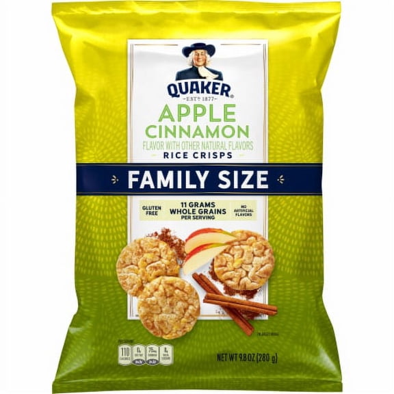 2X-Quaker Apple Cinnamon Rice Crisps - 9.8 oz