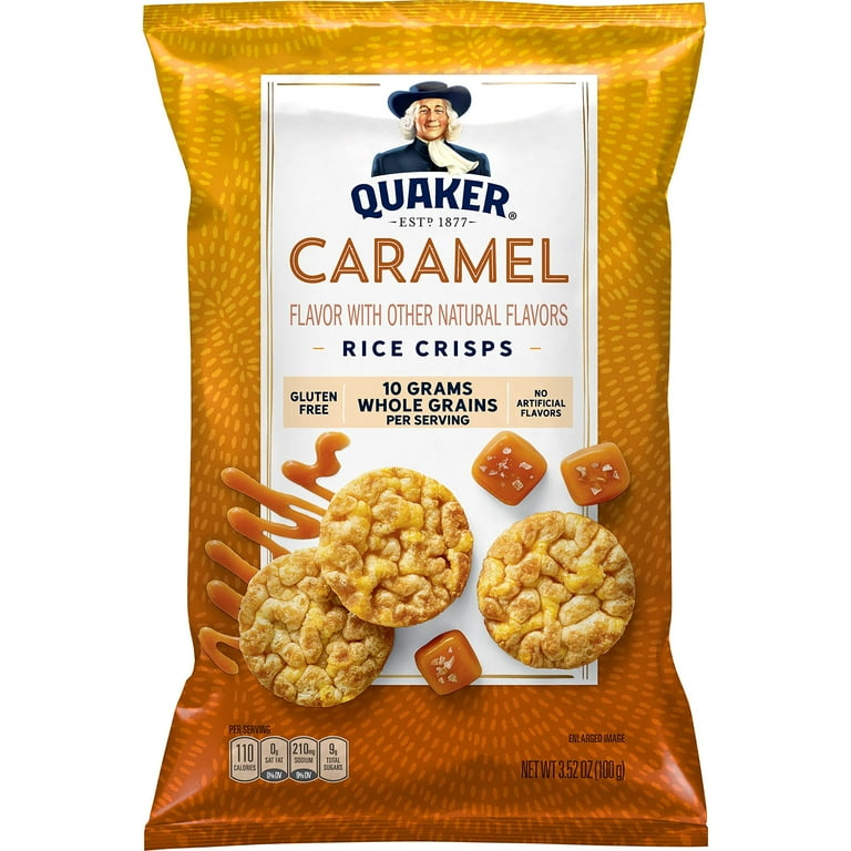 2X - Quaker Rice Cake Caramel Corn, 3.52 Oz - Walmart.com