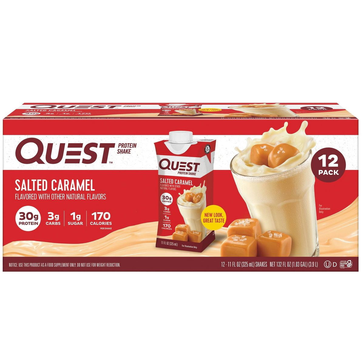 2X Quest Nutrition Ready To Drink Protein Shake Salted Caramel