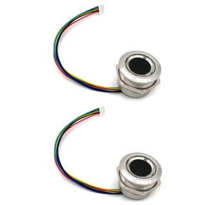 2X R503 Circular Round Two-Color Ring Indicator LED Control DC3.3V MX1.0-6Pin Capacitive Fingerprint Module Sensor,2 x Capacitive Fingerprint Module,Silver