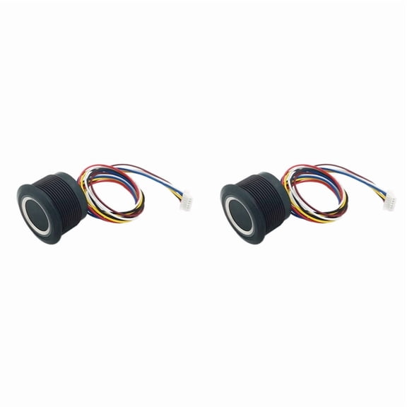 2X R503 RGB Ring Indicator Fingerprint Module Capacitive Fingerprint Module Sensor Scanner IP65 Waterproof
