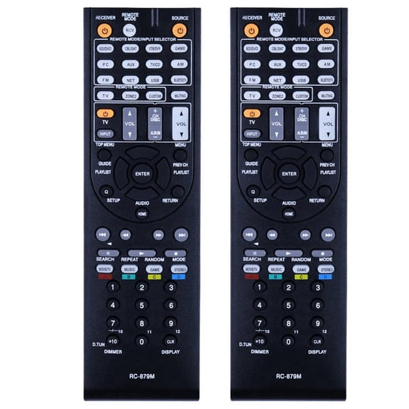 2X RC-879M for TX-NR535 TX-SR333 HT-R393 HT-S3700 Power Emplifier AV Receiver Controller Remote