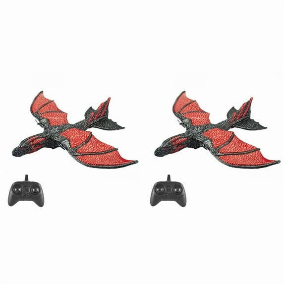2X RC Plane 2.4G Simulated Flying Dragon Aircraft Remote Control Flying Model Glider Airplane EPP Foam Toys Gift