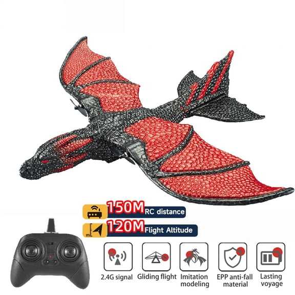 2X RC Plane 2.4G Simulated Flying Dragon Aircraft Remote Control Flying Model Glider Airplane EPP Foam Toys Gift