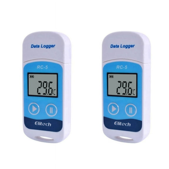 2X RC-5 High-Precision USB Temperature Data for Warehouse Storage Refrigerated Transport Laboratory