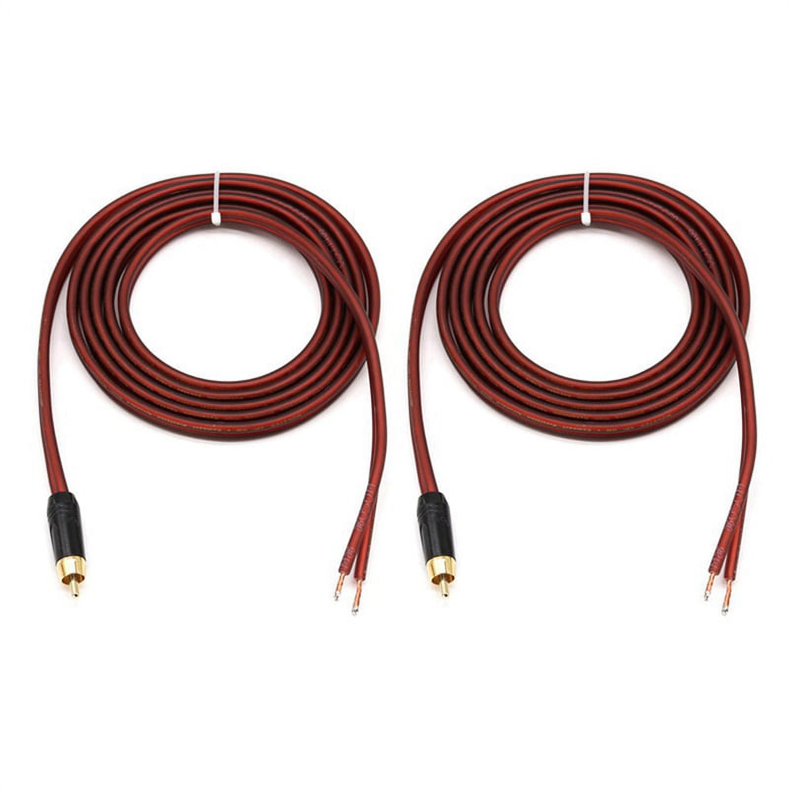 2X RCA Speaker Cable Wire Speaker Wire to RCA Plug,Replace RCA Plug