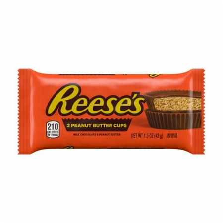 2X-REESE'S Milk Chocolate Peanut Butter Cups Candy Bar - 1.5 oz - 1 pk