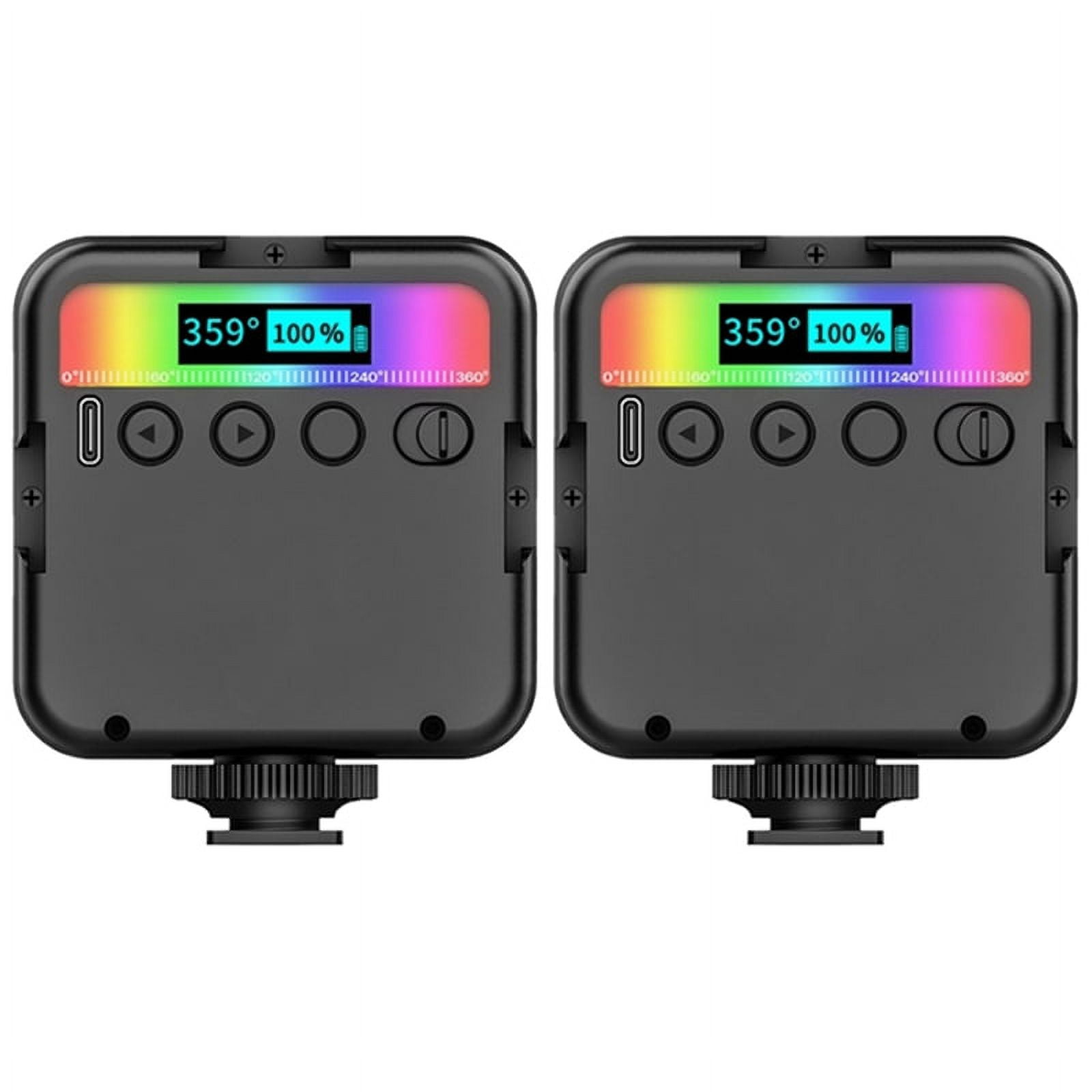 2X RGB LED Fill Light Video Conference Fill Light Pocket Light LED Vlog ...