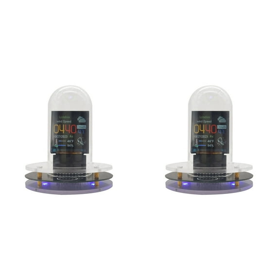 2X RGB Nixie Tube Clock Smart WIFI Networked LED Light-Emitting IPS Color Screen DIY Analog Digital Tube Night Light