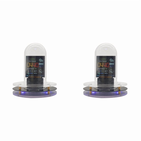 2X RGB Nixie Tube Clock Smart WIFI Networked LED Light-Emitting IPS Color Screen DIY Analog Digital Tube Night Light