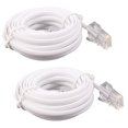 thumbnail image 1 of 2X RJ11 6P4C to RJ45 8P4C Modular Phone Internet Extension Cable 3 Meter, 1 of 8