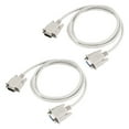2X RS232 DB9 9 Pin Male to Female Serial Port Cable Industrial Adapter