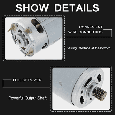 RS550 DC Motor 8.2mm 14 Teeth Gear Micro 21V 28000RPM Electric Saw