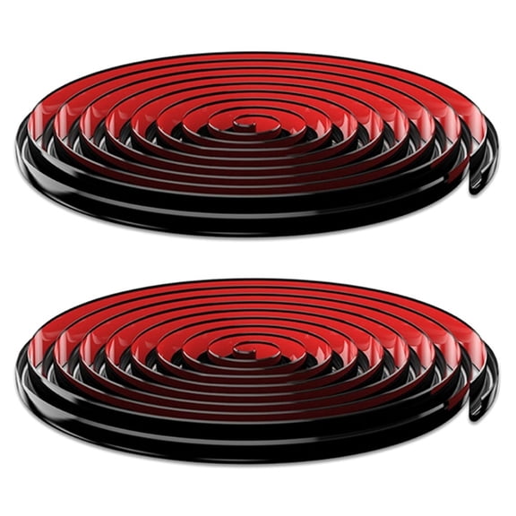 2X RV Caravan Roof Rainwater Gutter PVC Water Channel Easy Install Motorhome Roof Drainage System Black