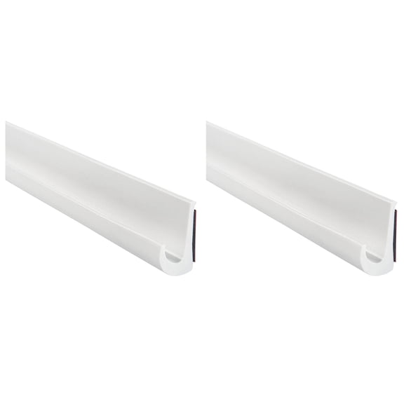 2X RV Caravan Roof Rainwater Gutter PVC Water Channel Easy Install Motorhome Roof Drainage System White