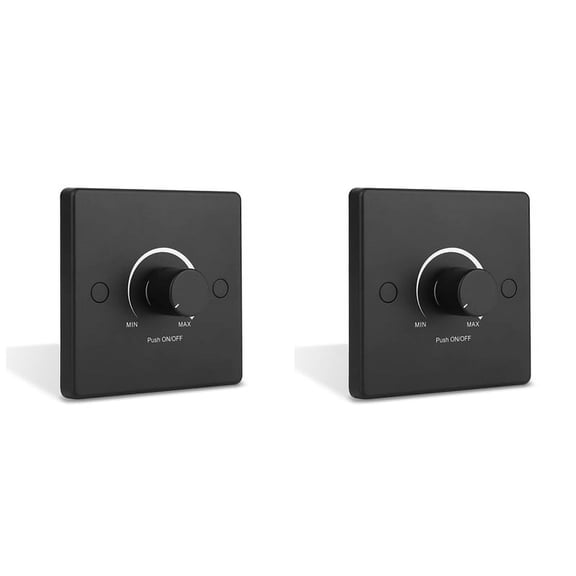 2X RV Light Dimmer Light Switch Control Panel 12-24V 5A Universal PWM Dimmer Low Voltage Dimmer