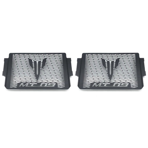 2X Radiator Guard Engine Cooler Grille Cover Protection for MT09 2021 2022 Black