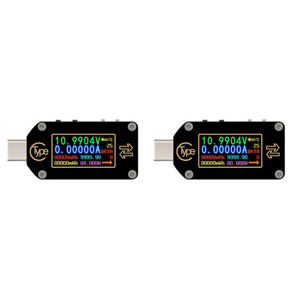 2X Rd Tc66 Type-C Pd Trigger USB Voltmeter Ammeter Voltage 2 Way Current Meter Multimeter Pd Charger Battery USB Tester1