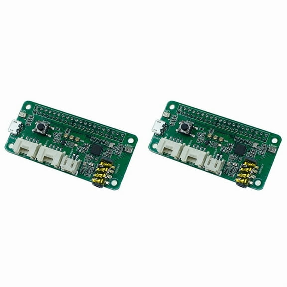 2X ReSpeaker 2-Mics Pi Hat for 4 Model B Voice Module Dual Microphone Array for Zero 3B