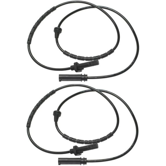 2X Rear Driver Passenger Side ABS Wheel Speed Sensor Compatible With BMW X5 07-18 X6 08-19 4456177777 34526771777 ALS1787