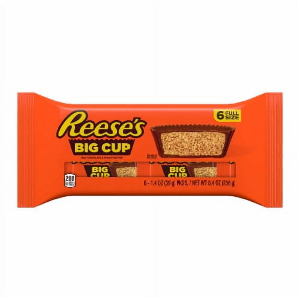 2X-Reese's Big Cup Milk Chocolate Peanut Butter Cups - 1.4 oz - 6 ct