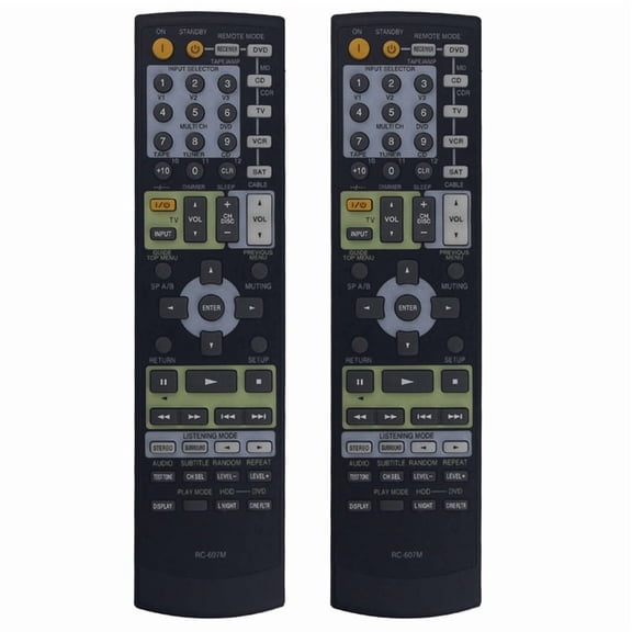 2X Remote Control Replacement RC-607M for Receiver TX-NR708 TX-SR503 H A1