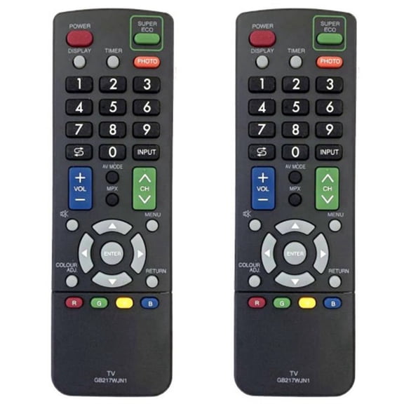 2X Remote Control, for GB217WJN1 TV/LED/LCD Remote Control Replacement GB217WJSA GB215WJSA