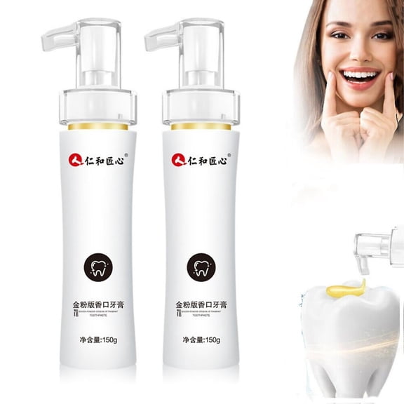 2X Renhe Artisan Toothpaste, Renhe Artisan Probiotics Toothpaste, Remove Stains
