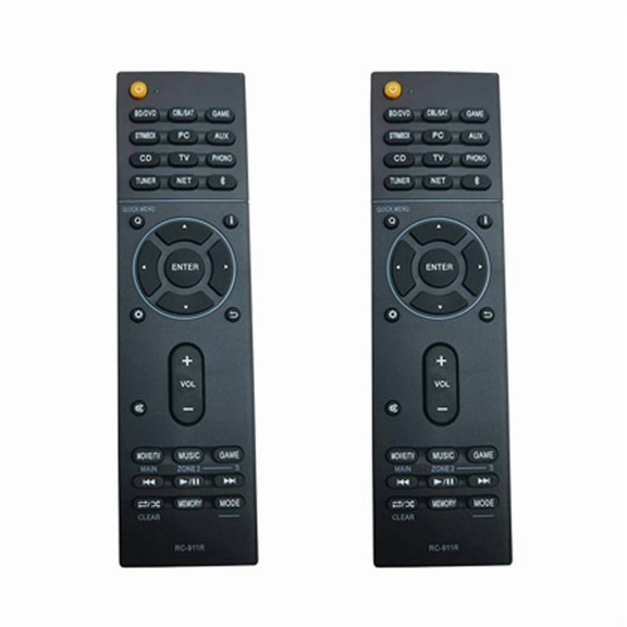 2X Replace RC-911R Remote Control for AV Stereo Receiver TX-NR578 TX-DS787 TX-NR777 TX-NR686 HT-S7805 TX-RZ720